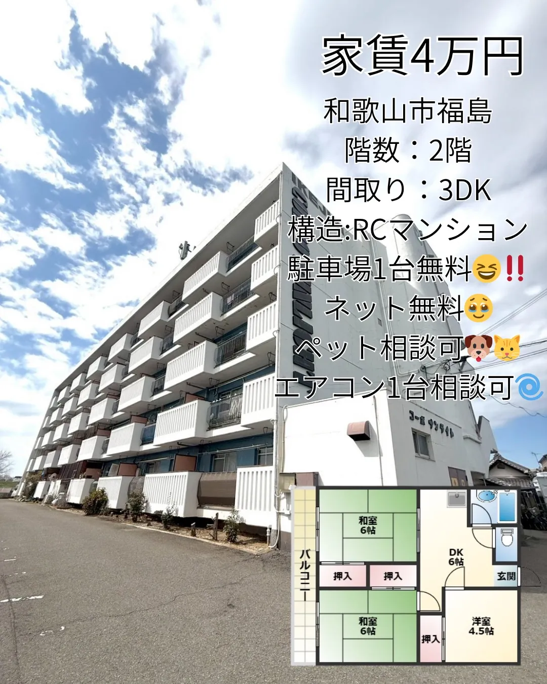 この広さで4万円はアリ👇🏠✨